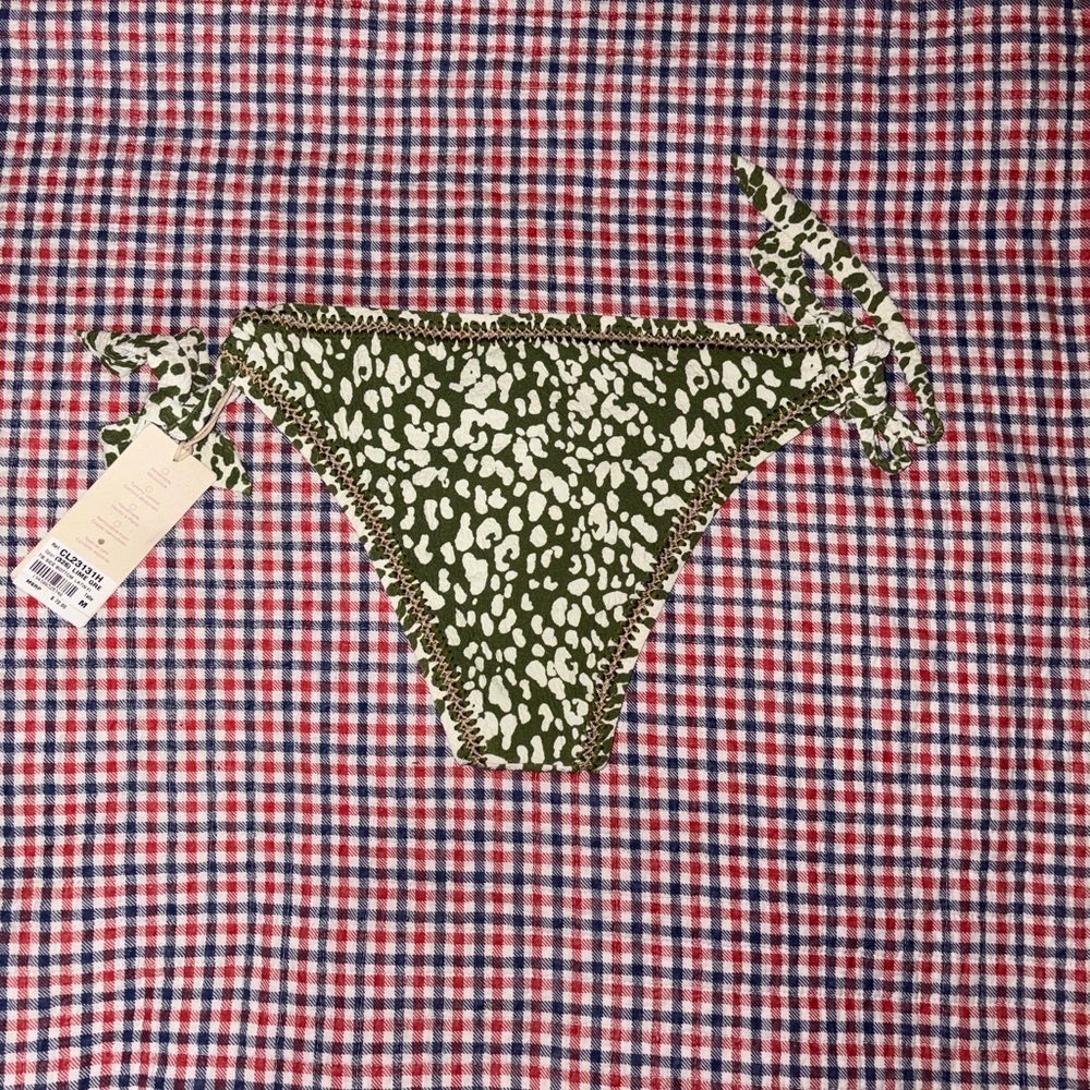 Leopard Print Tie-Side Bikini Bottom - Picture 2 of 4